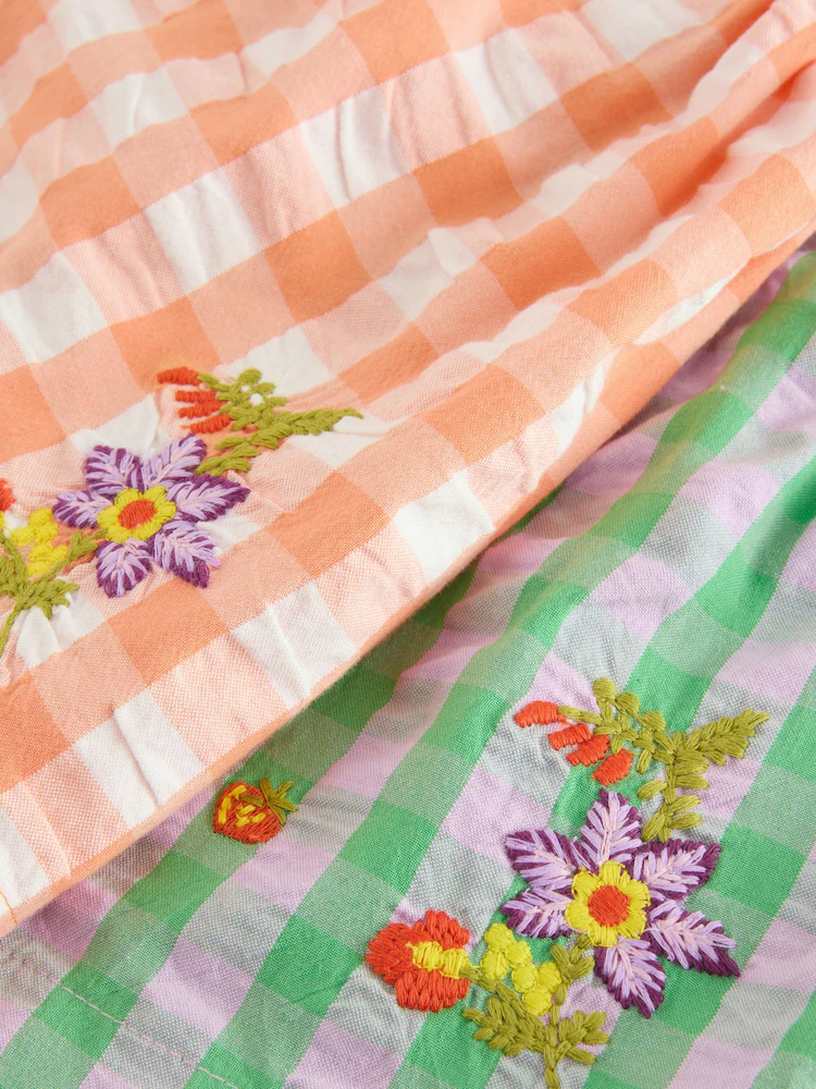 Next Green/Orange Short Pyjamas 2 Pack AC2-720 - Image 4